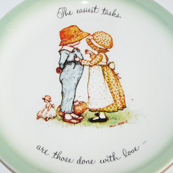 Holly Hobbie 1972 Vintage Collector Plate 10 1/4" Seventies Great Gift - Picture 2 of 4